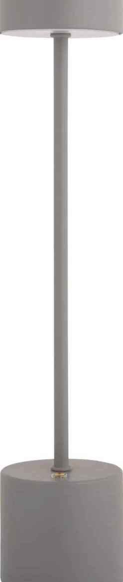 Lampe de table en métal Ganard led (Gris)