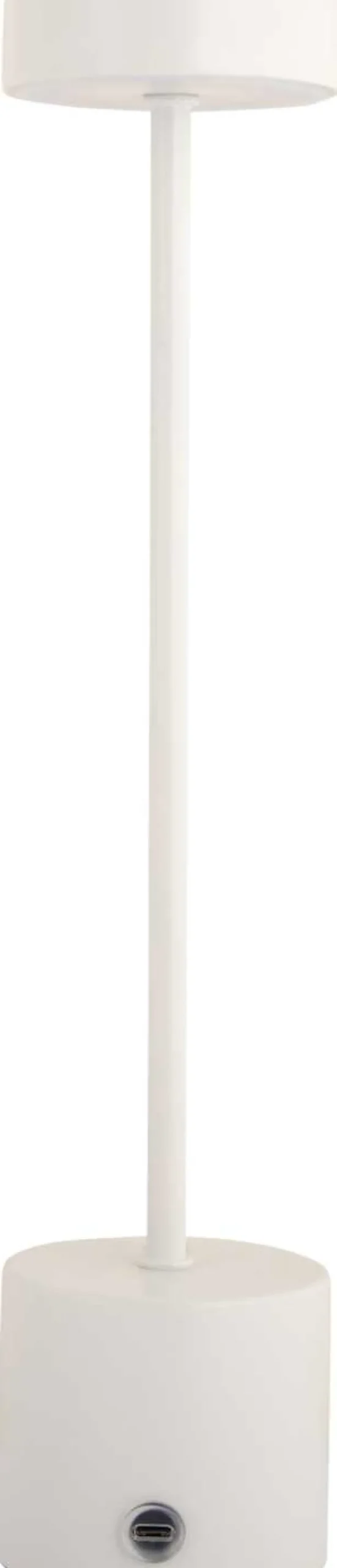 Lampe de table en métal Ganard led (Blanc)