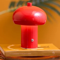 Lampe de table en métal Retro Seta (Orange)