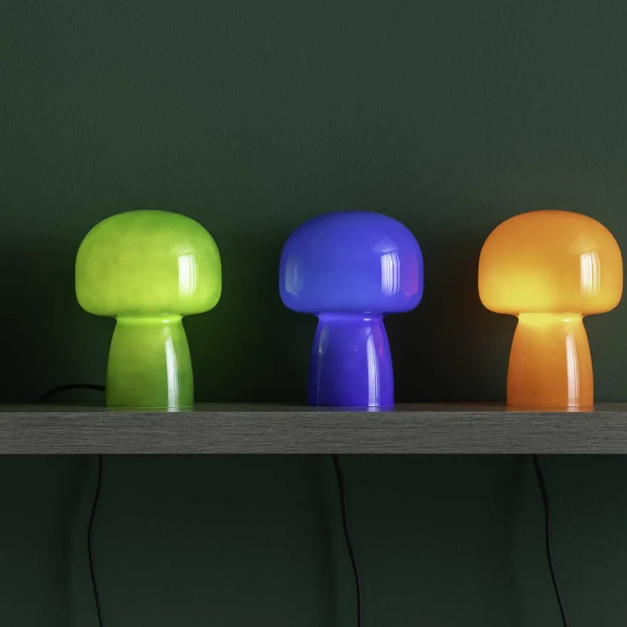 Lampe de table en verre Fervor (Orange)
