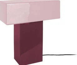 Lampe de table Grato Recto (Mauve foncé et lavande)