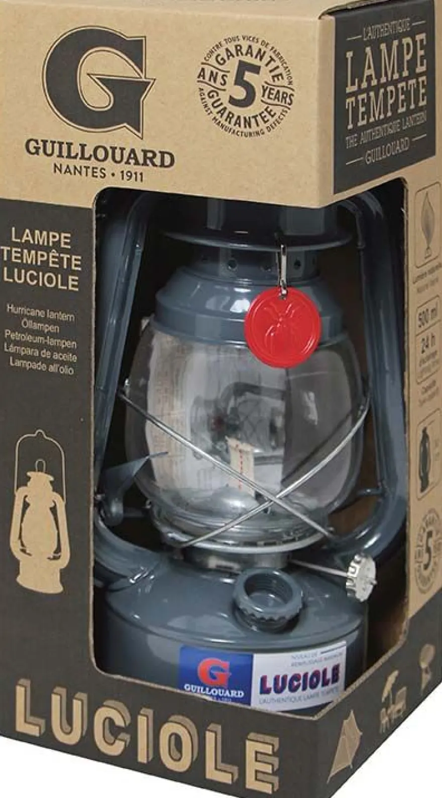 Lampe luciole en métal 30 cm (Anthracite)