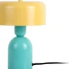 Lampe à poser Double Funky (Turquoise, Jaune)