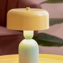 Lampe à poser Double Funky (Turquoise, Jaune)