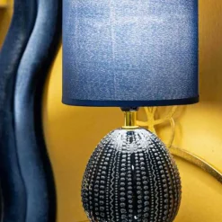 Lampe à poser en céramique et métal Flavi 15 x 30.5 cm (Bleu)