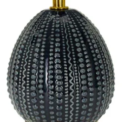 Lampe à poser en céramique et métal Flavi 15 x 30.5 cm (Bleu)