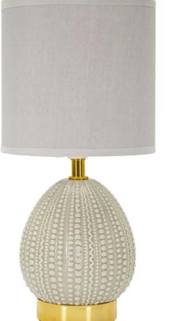 Lampe à poser en céramiqueet métal Flavi 15 x 30.5 cm (Gris)