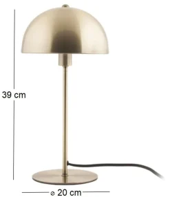 Lampe à poser en métal Bonnet 39 cm (Doré antique)