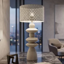 Lampe à poser en métal Carl 33 x 71 cm