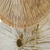 Lampe à poser en métal et verre 20 x 18 x 66 cm Osaka