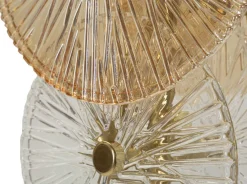 Lampe à poser en métal et verre 20 x 18 x 66 cm Osaka