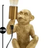 Lampe à poser en métal Monkey 17 x 14.5 x 25 cm