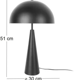 Lampe à poser en métal Sublime (Noir)