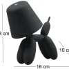 Lampe à poser led Balloon dog 16 x 10 x 18 cm (Noir)
