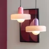 Lampe suspendue en verre Opaco Grato (Rose)