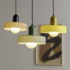 Lampe suspendue en verre Opaco Grato (Vert)
