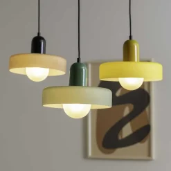 Lampe suspendue en verre Opaco Grato (Noir)
