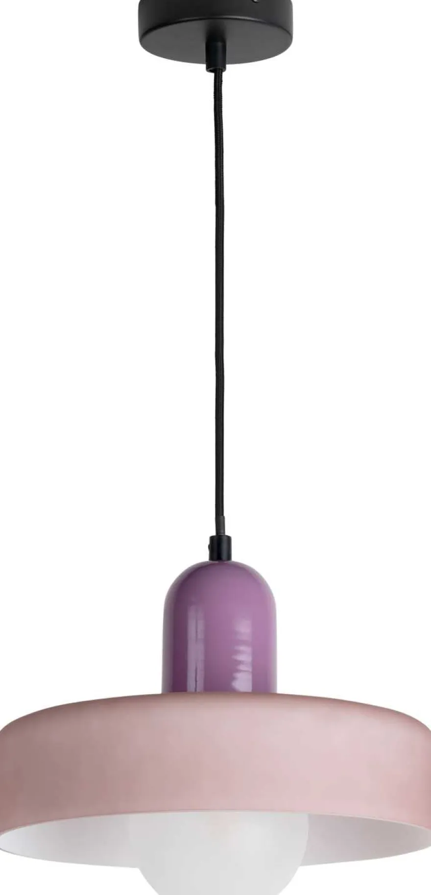 Lampe suspendue en verre Opaco Grato (Violet)