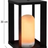 Lanterne de jardin en métal sur batterie Siroco (30 cm)