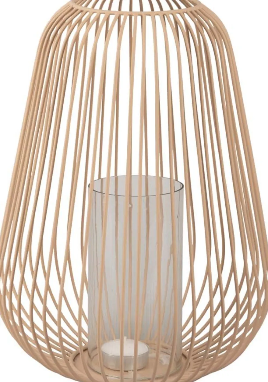 Lanterne en métal filaire Illuminate 22.5 x 30 cm (Sable)
