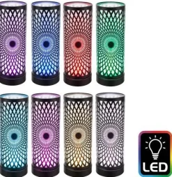 Lanterne lumineuse avec LedKaleidoscope (Noir)