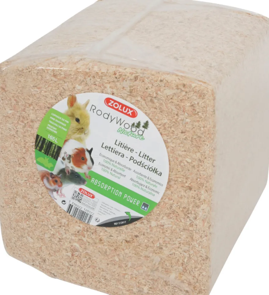 Litière lapin bois copeaux de pin 165L