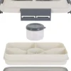 Lunch box avec plateau compartimenté et fourchette
