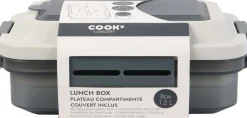 Lunch box avec plateau compartimenté et fourchette