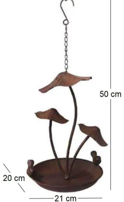 Mangeoire à suspendre champignon 21 x 20 x 50 cm