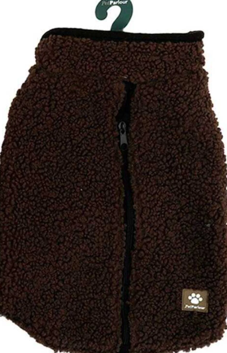 Manteau teddy pour chien 35 cm (Chocolat)
