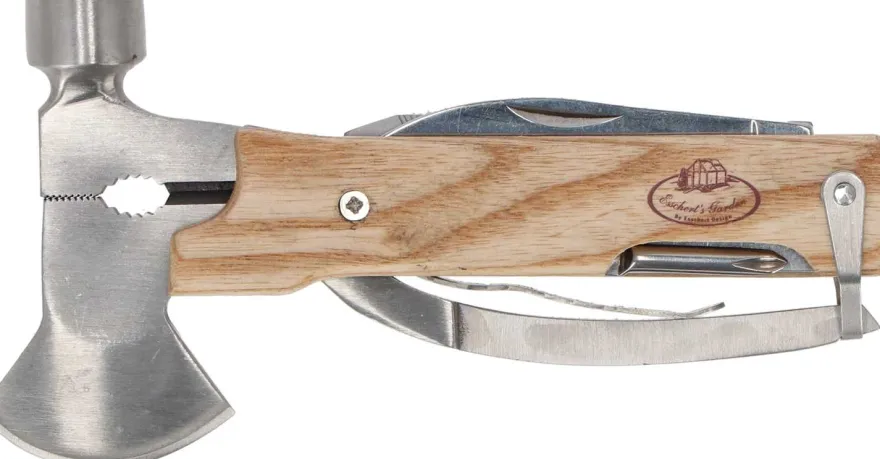 Marteau multifonction en acier inoxydable et bois de frêne