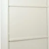 Meuble range chaussures en acier 3 abattants Brice (Blanc)