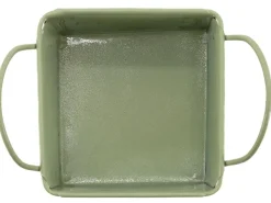 Mini corbeille en métal laqué olive Plaisir