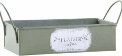 Mini corbeille rectangulaire en métal Plaisir