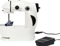 Mini machine à coudre avec table d'extension