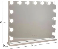 Miroir avec 15 led intégrées Kim