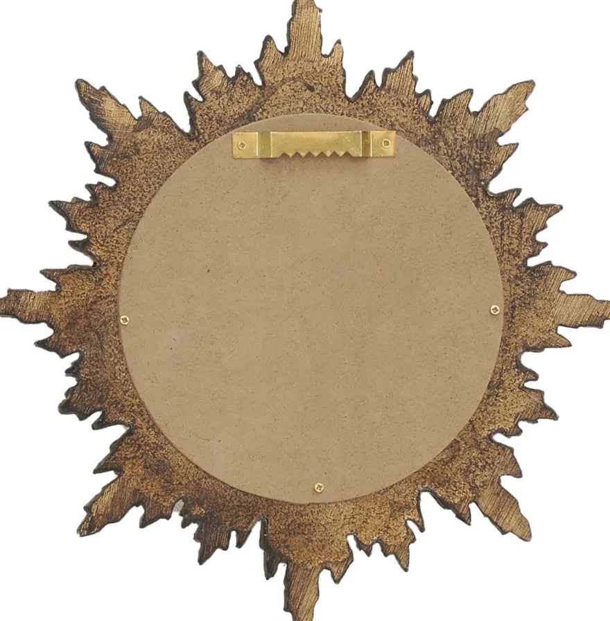 Miroir soleil oeil sorcière en polyrésine Rome 26 cm