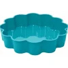 Moule à gateau en silicone 6 parts coeur (Bleu vert)