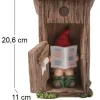 Nain de jardin dans cabanon en résine 20 cm