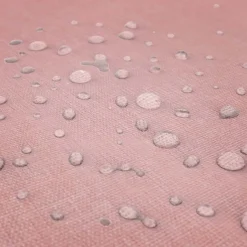 Nappe rectangulaire effet lin imperméable 260 x 170 cm (Rose)