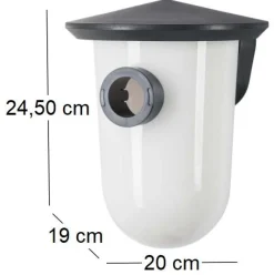 Nichoir pour oiseaux du jardin BreedR (Gris)