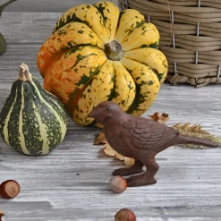 Oiseau déco en fonte