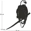 Oiseau sur pique aigle en acier corten