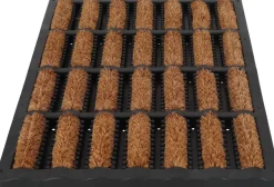 Paillasson caoutchouc et brosses dures en fibres de coco