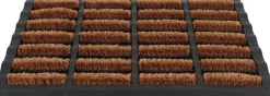 Paillasson caoutchouc et brosses dures en fibres de coco