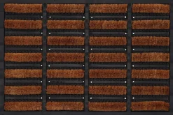 Paillasson caoutchouc et brosses dures en fibres de coco