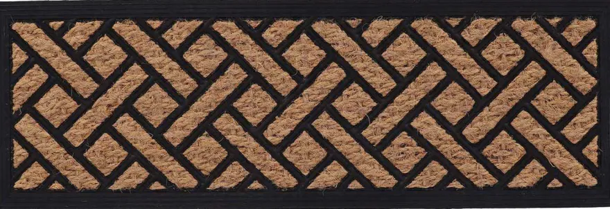 Paillasson caoutchouc et coco Tissage (75 x 25 cm)