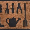 Paillasson coco et caoutchouc 60 x 40 cm (Outils de jardin)