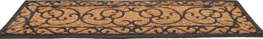 Paillasson en caoutchouc coco Arabesque XL