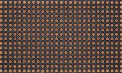 Paillasson en caoutchouc et coco 76 x 45,5 cm (Points)